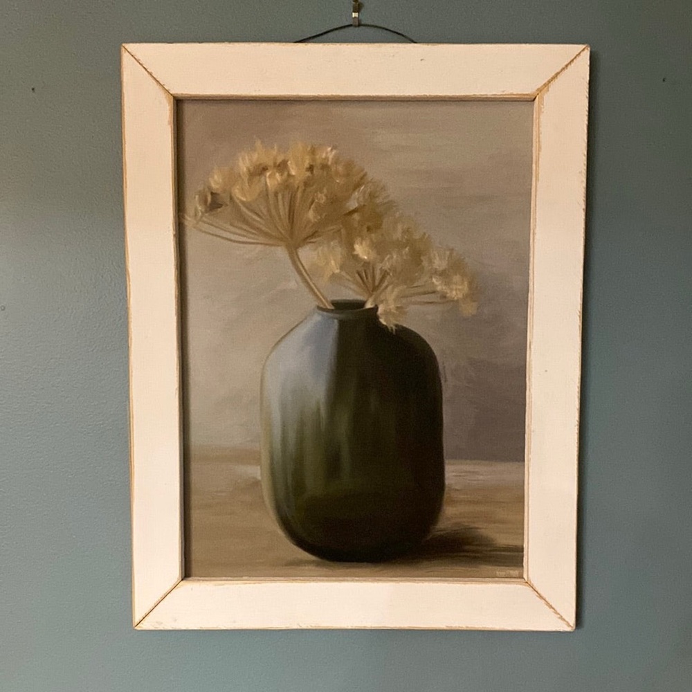 Framed Floral Still Life Painting